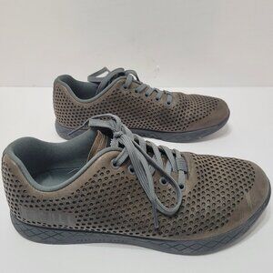NOBULL Brown Leather Workout Trainer Shoes - Mens 9.5/Womens 11 (43 EUR)